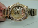 Masterpiece Datejust Replica Rolex Diamond Bezel Yellow Gold 31mm Watch